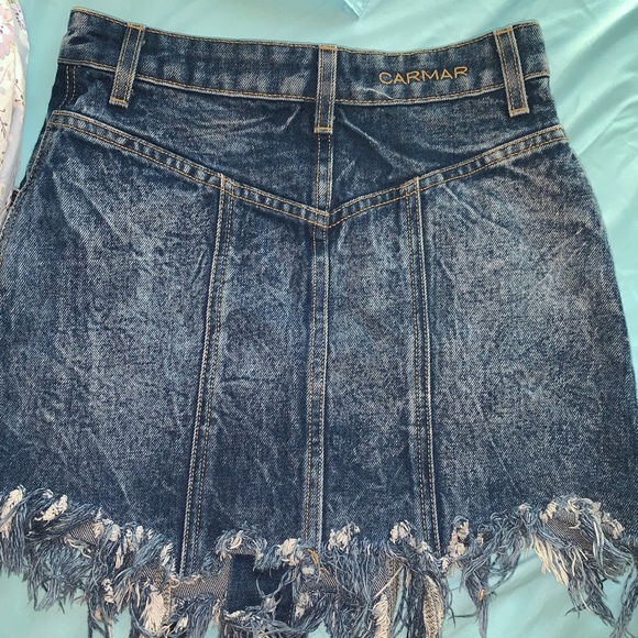LF Carmar asymmetrical denim skirt - Picture 4 of 6